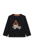 Guess longsleeve dziecięcy bawełniany czarny N6BI13 K5865