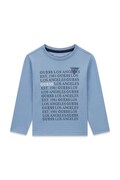 Guess longsleeve dziecięcy bawełniany niebieski N6BI11 K5863