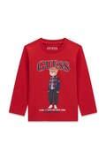 Guess longsleeve dziecięcy bawełniany czerwony N6BI04 K5854