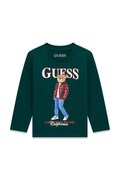 Guess longsleeve dziecięcy bawełniany zielony N6BI04 K5854