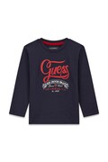 Guess longsleeve dziecięcy bawełniany granatowy N6BI02 K5851