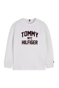Tommy Hilfiger longsleeve dziecięcy bawełniany biały KB0KB10642