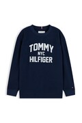Tommy Hilfiger longsleeve dziecięcy bawełniany granatowy KB0KB10642