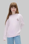 Calvin Klein Jeans longsleeve dziecięcy bawełniany fioletowy LVCKTJA17U
