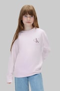 Calvin Klein Jeans longsleeve dziecięcy bawełniany fioletowy LVCKTJA17U