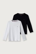 Tommy Hilfiger longsleeve dziecięcy bawełniany biały UB0UB00309