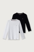 Tommy Hilfiger longsleeve dziecięcy bawełniany biały UB0UB00309