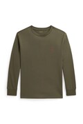 Polo Ralph Lauren tričko s dlhým rukávom detské bavlnené zelené 323854677507