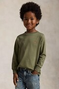 Polo Ralph Lauren majica dugih rukava za djecu od pamuka zelena 322854677506