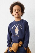 Mayoral longsleeve dziecięcy bawełniany granatowy 4021
