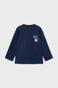 Mayoral longsleeve dziecięcy bawełniany granatowy 4006