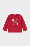 Mayoral longsleeve dziecięcy bawełniany czerwony 2019