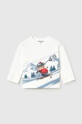 Mayoral longsleeve niemowlęcy bawełniany biały 2017