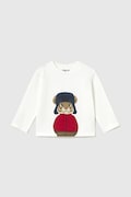Mayoral longsleeve niemowlęcy z bawełną biały 2015