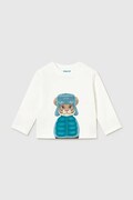 Mayoral longsleeve niemowlęcy z bawełną biały 2015