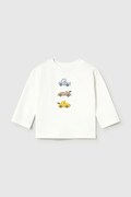 Mayoral longsleeve dziecięcy bawełniany biały 2005