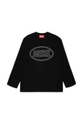 Diesel T-shirt dziecięcy bawełniany TCIRCLELS OVER T-SHIRT czarny J03037