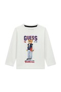 Guess longsleeve dziecięcy bawełniany biały N6YI06 K3794