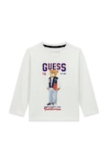 Guess longsleeve dziecięcy bawełniany biały N6YI06 K3794
