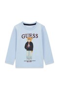 Guess longsleeve dziecięcy bawełniany niebieski N6YI06 K3794