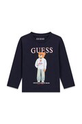 Guess longsleeve dziecięcy bawełniany granatowy N6YI06 K3794