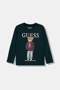 Guess tričko s dlouhým rukávem dětské bavlněné zelené N6YI06 K3794