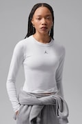 Jordan longsleeve damski z bawełną Brooklyn Essentials biały IM7353.100