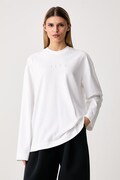 Nike Sportswear longsleeve damski bawełniany Luxe biały IM6441.100
