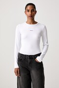 Guess Jeans longsleeve damski z bawełną biały W6BP05 K5470