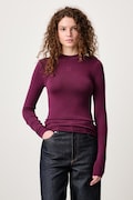 WRSTBHVR longsleeve damski z lyocellem AMBER V2 fioletowy W6026SB