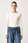 Marc O'Polo longsleeve damski bawełniany z elastanem beżowy 5000007890