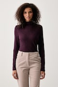 Marc O'Polo longsleeve damski bawełniany fioletowy 5000015639