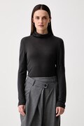 Marc O'Polo longsleeve damski z lyocellu szary 5000010384