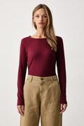 Marc O'Polo longsleeve damski bawełniany bordowy 5000007060