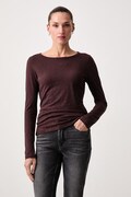 Marc O'Polo longsleeve damski bawełniany brązowy 5000007060