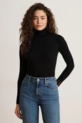 Lauren Ralph Lauren longsleeve damski z bawełną czarny 200B22258