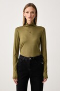 Patrizia Pepe longsleeve damski wełniany zielony 2M0014 J0084