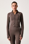 Under Armour bluza rozpinana damska Meridian Contour brązowa 6015247