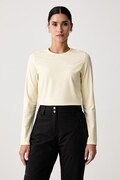 Jack Wolfskin longsleeve sportowy damski TRAIL beżowy A66366