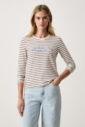 Weekend Max Mara longsleeve damski bawełniany z elastanem WKDCESTINO bordowy 2625946042600