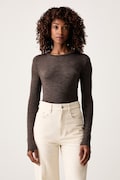 Weekend Max Mara μακρυμάνικο γυναικείο με μαλλί WKDPATTO καφέ 2625946022600