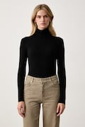Weekend Max Mara longsleeve damski z wiskozą WKDMULTIF czarny 2625946012600