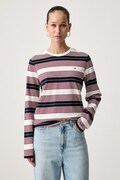 Tommy Jeans longsleeve damski bawełniany beżowy DW0DW23562