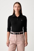 Calvin Klein Jeans longsleeve damski bawełniany z elastanem czarny LV047H203G