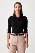 Calvin Klein Jeans longsleeve damski bawełniany z elastanem czarny LV047H203G