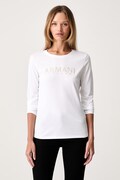 Armani Exchange majica dugih rukava za žene od pamuka bijela XW002761 AF23954