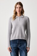 United Colors of Benetton svetr dámský s příměsí vlny šedý 1S9ZD301W