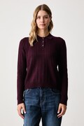 United Colors of Benetton svetr dámský s příměsí vlny burgundský 1S9ZD301W