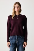 United Colors of Benetton svetr dámský s příměsí vlny burgundský 1S9ZD301W