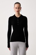United Colors of Benetton sweter damski z dodatkiem wełny czarny 1X84D301T